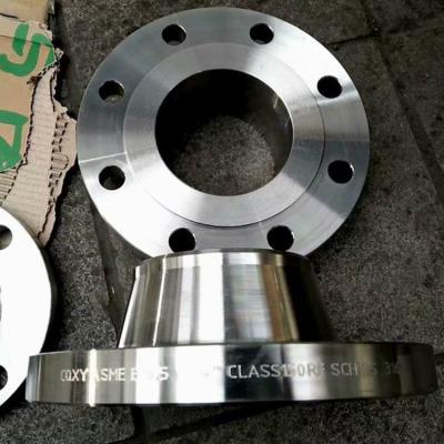 China 150 Class 6 Inch Stainless Steel Weld Neck Flange Ansi B16.5 304 304l 316 316l en venta