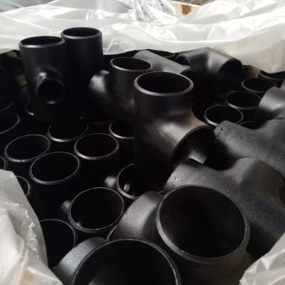 China Hot Pushing Carbon Steel Pipe Fittings A420 WPL6 Butt Weld Reducing Tee for sale