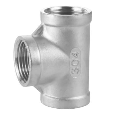China Forged Carbon Steel Socket Welded Pipe Fittings NPT Threaded Tees for sale