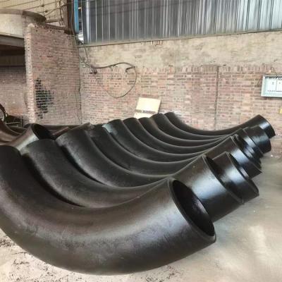 China 3D 4D 5D 8 pulgadas codo de 45 grados, instalaciones 16,9 de tuberías negras de acero de carbono de Asme B en venta