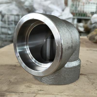 China ANSI B16.11 Socket Welded Pipe Fittings Elbow A105 90 Degree for sale