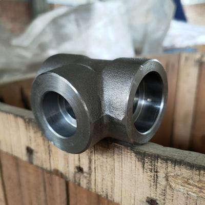 China Sch 80 Socket Welded Pipe Fittings ASTM A105 Tee Pipe Fitting for sale