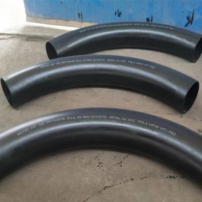 China Curva del acero de carbono de A860 WPHY, ANSI B16.9 curva de tubo de 90 grados DSAW 3D en venta