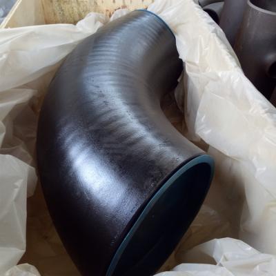 China 90 Degree Sch 80 Seamless Steel Elbow Black Astm A234 Wpb Fittings for sale