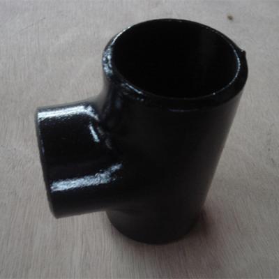 China Carbon Steel A53 Sch160 Black Pipe Reducing Tee Equal Sch40 Sch80 A234 WPB ASTM B16.9 for sale