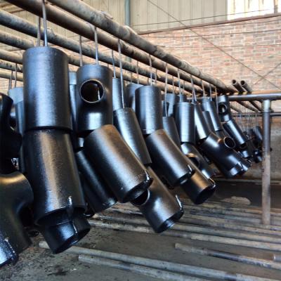 China 12 Inch Carbon Steel Asme B16.9 Tee , Equal Straight Pipe Fittings Steel ISO 9001 for sale