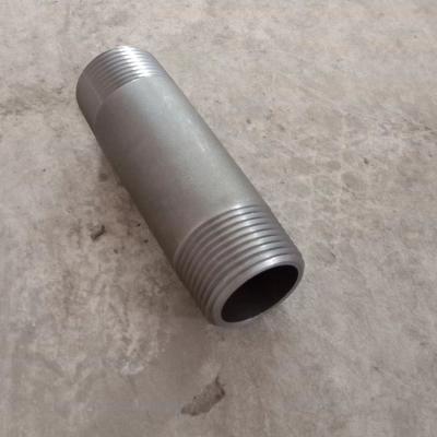 China 3/4 Inch Swage Pipe Nipple Black Carbon Steel Threaded Fittings NPT For Gas / Oil for sale
