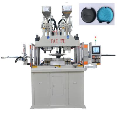 China Two-Color Lid Plastic Making Machine Vertical  Double Color Injection Molding Machine for sale