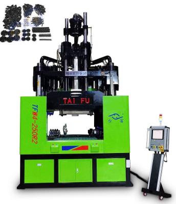 China Máquina de moldeo por inyección vertical de 250 toneladas con mesa de trabajo baja utilizada para accesorios de automóviles en venta