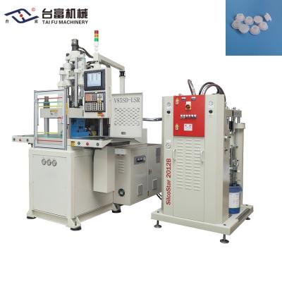 China Vertical Double Slide LSR Injection Molding Machine For  T-Type Rubber Stopper for sale