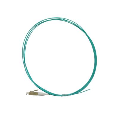 China OD 0.9mm 850nm Fiber Optic Pigtail OM3 LC UPC PVC LSZH Cable Sheath for sale
