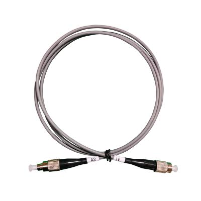 China 50dB RL FC UPC 2 Core Armored Patch Cord Single Mode Armored Fiber for sale