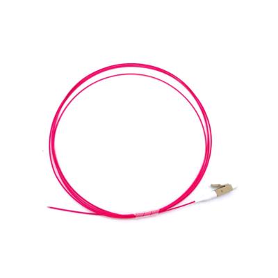China OD 2mm PVC Fiber Optic Pigtail OM4 LC UPC LSZH Cable Sheath 3m for sale