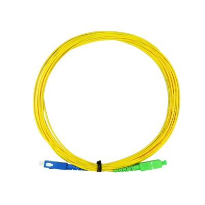 China HTD G652D Fiber Optic Patch Cord SC UPC To SC APC Cord Single Mode Simplex OEM for sale