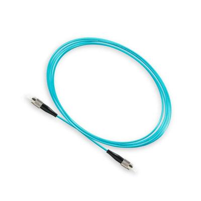 China OM3 Multimode Simplex Patch Cord FC Aqua LSZH Easy Installation for sale