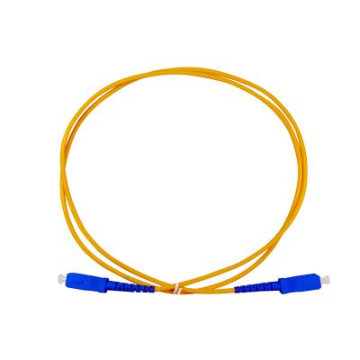 China G652D PVC Armoured Fiber Cord 3.0mm SC UPC To SC UPC Easy Installation for sale