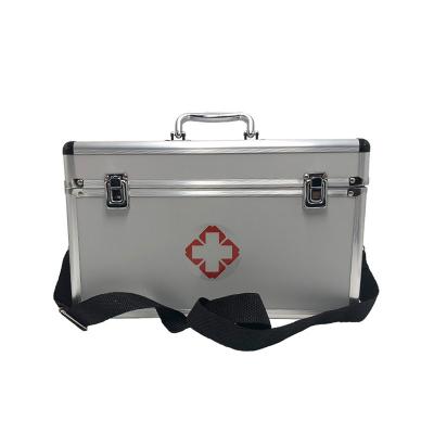 China First aid box Aluminum alloy medical box empty, can store conventional drugs for first aid for sale