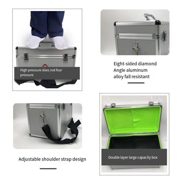 Quality First aid box Aluminum alloy medical box empty, can store conventional drugs for for sale