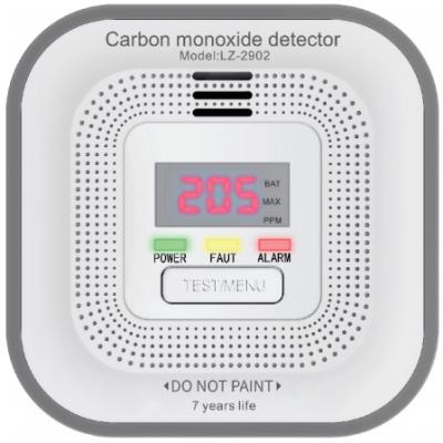 China LZ-2902 carbon monoxide alarm Power supply: DC 3V (non-replaceable battery) Sensor type: Figaro carbon monoxide sensor for sale