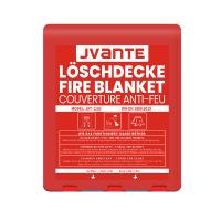 Quality Square box fire blanket    Jvante   Plastic red box   Case material: pvc    Size :1.2 * 1.2m/1.6*1.8m for sale