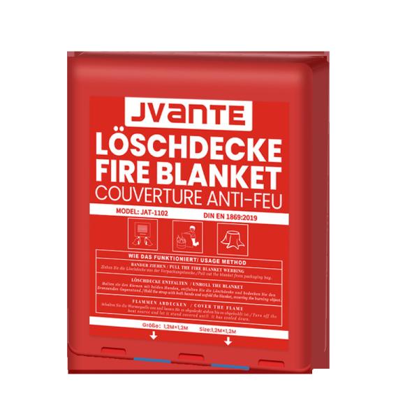 Quality Square box fire blanket Jvante Plastic red box Case material: pvc Size :1.2 * 1 for sale