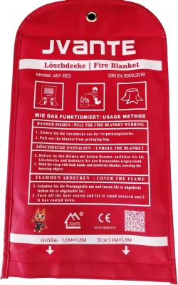 China 0.5mm 100% Fiberglass Fabric Fire Extinguisher Blanket To Put Out Fire for sale