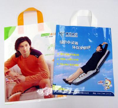 China LDPE Loop Handle / Plastic Shopping Carrier Bags Regenerative for sale