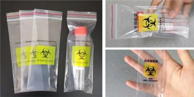 Cina LDPE a prova d'umidità della borsa di plastica antiurto della chiusura lampo che stampa la tasca della serratura in vendita