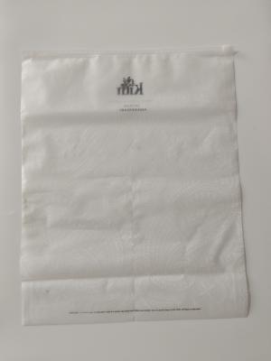 China CPE / HDPE Plastic Zipper Bag Embossed Customized Size Accepted for sale