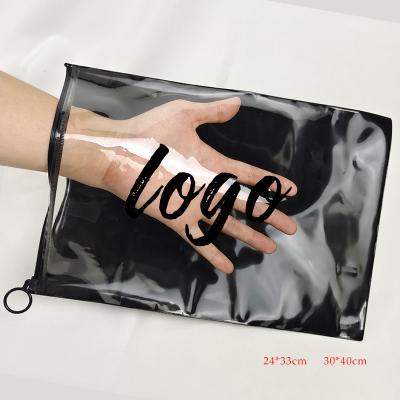 China Customized PVC Plastic Zipper Bag Waterproof Degradable Pouch for sale