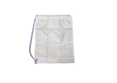 China LDPE Clear Plastic Drawstring Bag Printing Environmental Protection for sale