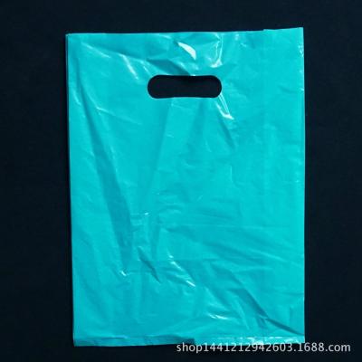 China Durable Die Cut Plastic Handle Bags Tearproof PE Regeneration for sale