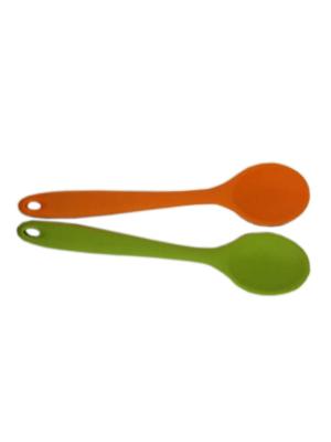 China Baby Tableware Custom Silicone Products Food Grade Soft Silicone Feeding Spoon en venta