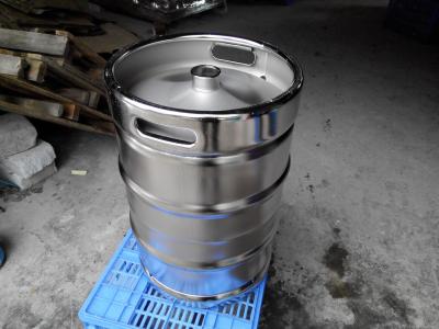 China Large Stainless Steel Beer Keg Electro Polishing 15.5 Gallon Keg SGS FDA Certificated for sale