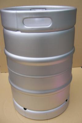 China Embossed Logo 58.6L Half Beer Keg Barrel 1/2 BBL For Draft Beer And Brewery for sale