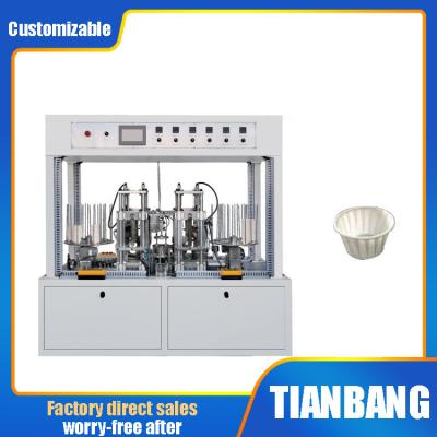 China Automatische doppelte Positions-Falten-Maschinen-Kuchen-Schalen-Maschine JKB-C zu verkaufen
