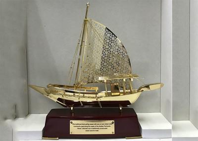 China Zinc Alloy Arab Fishing Boat Culture Souvenirs As Business Gifts Custom Logo Available for sale
