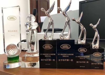 China Zinc Alloy Golf Championship Trophy , Golf Competition Winners Souvenirs for sale