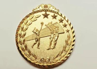 China Volleyball-kundenspezifische Sport-Medaillen, werfende kupferne materielle kundenspezifische Ereignis-Medaillen zu verkaufen