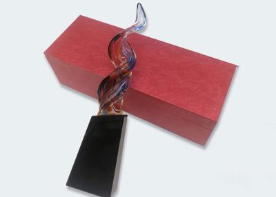 China Decoração home baixa de cristal colorida do preto do copo do troféu do esmalte do projeto simples à venda