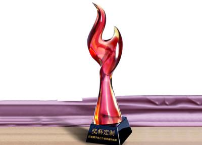 Chine la taille de 35cm a coloré le service fait sur commande de logo de trophées de tasses de récompense de lustre admis à vendre