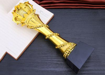 China Elegant And Luxury Designed Resin Trophy , Gold Plated Glorious Souvenir for sale