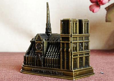 China Metal Alloy DIY Craft Gifts Well - Known World Building / Notre Dame De Paris 3D Model for sale