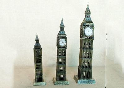 Κίνα Διάσημο Big Ben δώρων τεχνών εγχώριων ντεκόρ DIY υλικό σιδήρου αγαλμάτων ρολογιών του Λονδίνου προς πώληση