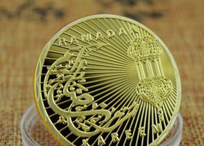 Chine médaille militaire cuite au four d'émail augmentée par 3D, pièce d'or commémorative de culture arabe à vendre