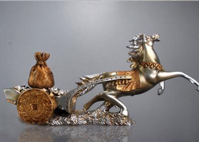 China Classic Resin Decoration Crafts Chinese Characteristic Horse And Treasure Style for sale