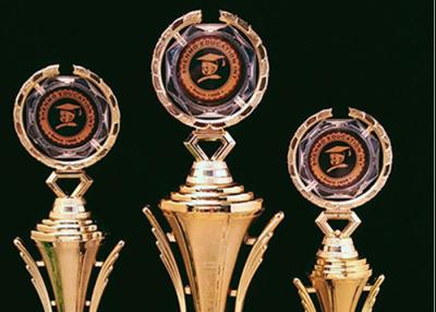 China Sportsman Awarding Plastic Award Cups Trophies , Gold Plated Sports Cup Trophy for sale
