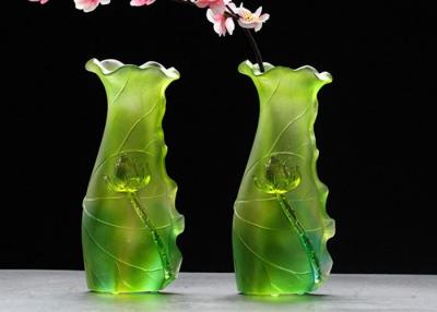 China O verde gradual coloriu o uso home de Salão da família do vaso do esmalte dos ofícios das decorações à venda