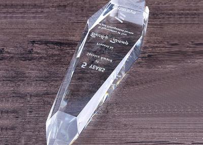 China O copo de cristal de vidro do troféu concede o tamanho personalizado copo com limpar com jato de areia o logotipo à venda