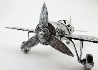 China Fighter Model Metal Decorations Art Crafts Iron Material For Office Desk Decor for sale